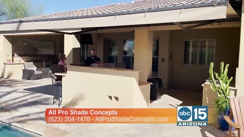 All Pro Shade Concepts offers beautiful roll down shades and awnings