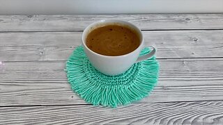Handmade Crochet Coffee Coaster"
