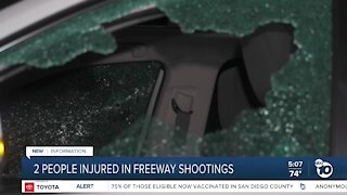 Two drivers hurt in separate shootings on San Diego freeways