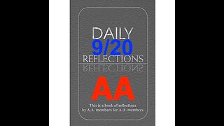 Daily Reflections – September 20 – Alcoholics Anonymous - Read Along