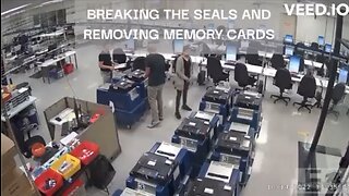 New Footage reveals Maricopa election officials breaching sealed election machines after testing