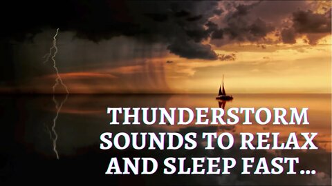 ASMR Thunderstorm with light rain to relax and fall to sleep quickly...