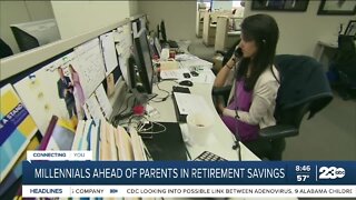 Millennials ahead of parents in retirement plans