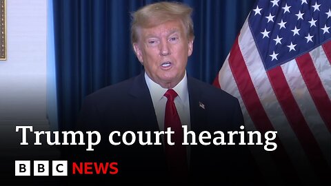 Donald Trump speaks following appeals court hearing on presidential immunity claim | BBC News