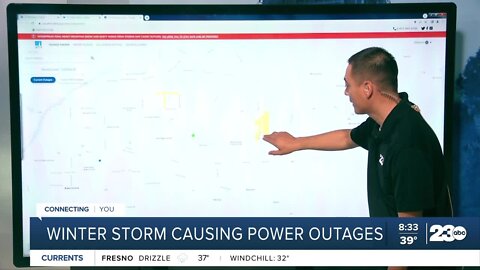 Power outages reported due to weather impacts