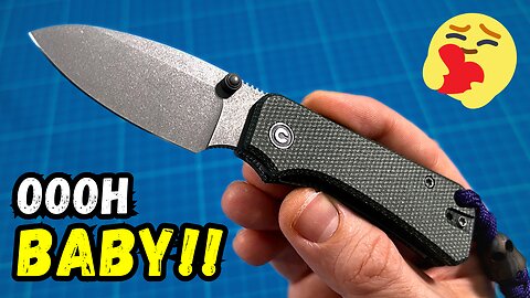 Civivi Baby Banter - Green Micarta, Stonewashed Nitro-V Blade & Liner Lock