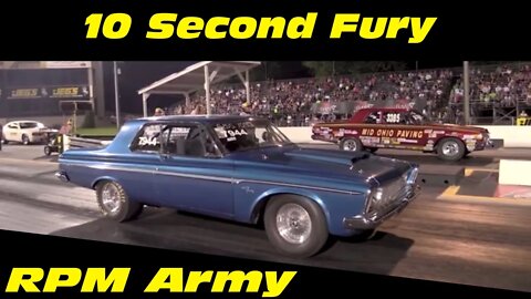 10 Second Plymouth Fury Drag Racing