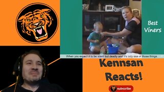 KENNSAN REACTS to 'Try Not To Laugh or Grin While Watching Funny Kids Vines - Best Viners 2017'