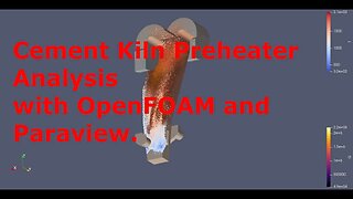 Analysis of a cement kiln preheater simulation done in OpenFOAM