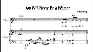 You Will Never Be a Woman (Sheet Music)