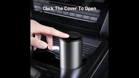 Car Garbage Bin Ashtray Dust Case Holder | Baseus Alloy Car Trash