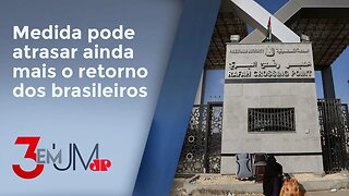 Egito fecha passagem na fronteira de Rafah por segurança