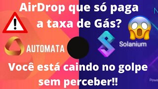 AirDrop ATA e SOLANIUM Você está caindo no golpe sem perceber!!!