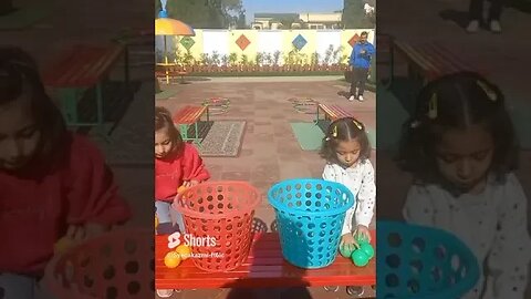 My baby play time in school