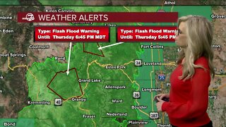 Flooding rain, hail possible across Colorado Thursday afternoon; threat of flash floods in burn scars