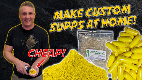 How To Make Custom Supplements at Home! How to Make Cheap Supplement Capsules!