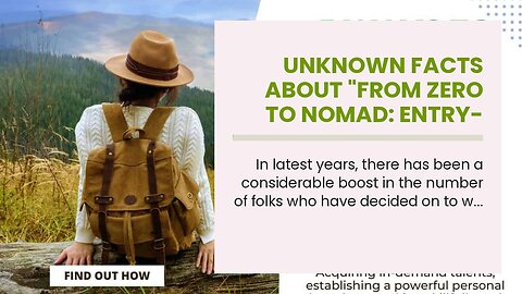 Unknown Facts About "From Zero to Nomad: Entry-Level Jobs for Remote Workers"