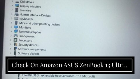 Check On Amazon ASUS ZenBook 13 Ultra-Slim Laptop 13.3” FHD WideView, 8th-Gen Intel Core i7-856...