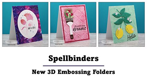 Spellbinders | Universal Plate System and New 3D Embossing folders