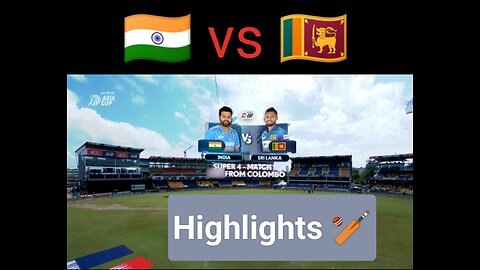 SriLanka vs India ODI Cricket Highlights 🏏