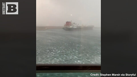 Cruise Ship CRASHES After Wind & Waves from Dangerous Storm Blow It Off Moorings