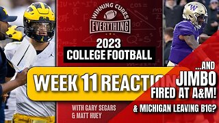 Jimbo fired! Michigan leaving Big Ten? Week 11 College Football Reactions & Recap!