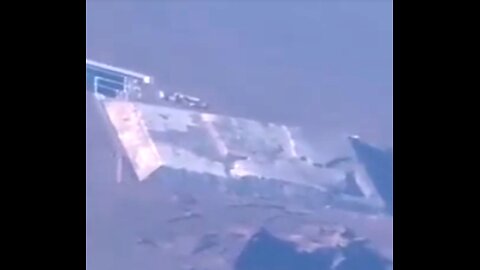 Pyramid-shaped Object Videotaped from Plane