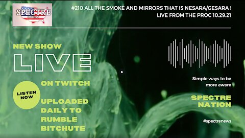 #210 ALL THE SMOKE AND MIRRORS THAT IS NESARA/GESARA ! LIVE FROM THE PROC 10.29.21