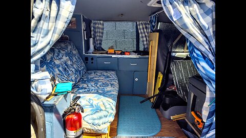 Minivan Camper Tour Part 2 - Van Life minivan recliner bed and more.
