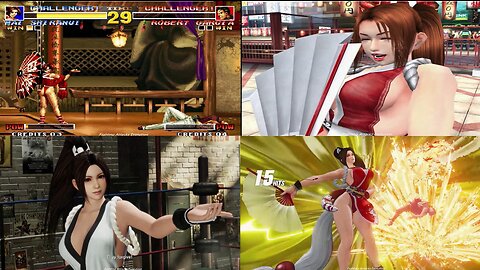 Evolution of Mai Shiranui Victory Poses