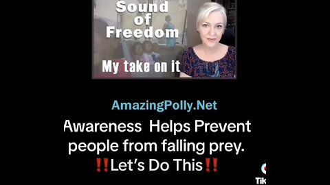 Sound of freedom movie 🎥 Amazing Polly shares her thoughts
