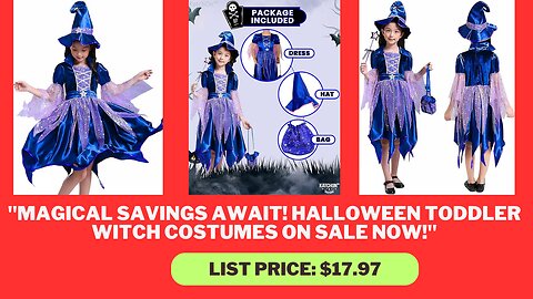 "Spook-tacular Savings: Halloween Toddler Witch Costumes for Girls on Sale at Amazon!"