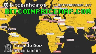 Mapa de Preços do Bitcoin pelo Mundo