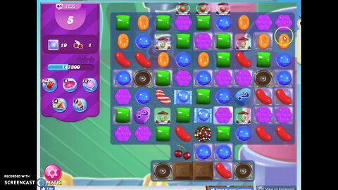 Candy Crush Level 2233 Audio Talkthrough, 1 Star 0 Boosters