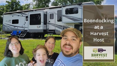 Boondocking at an awesome Harvest Host!