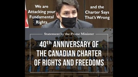 Trudeau Lying About Upholding Our Charter of Rights