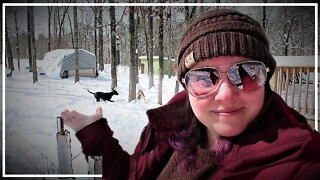 Snowy Weather Vlog/How Did We Do?//Snowball Fight