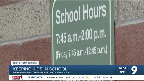 Marana Unified changing COVID policies to keep more kids in school