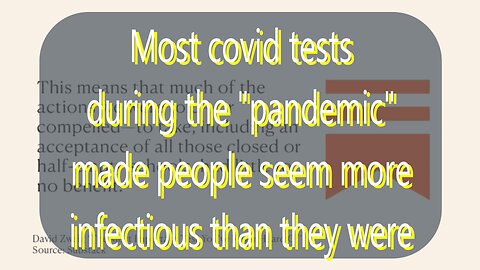 #173 Were most covid tests designed to create panic? & more