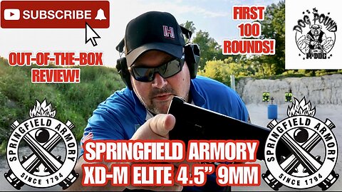 SPRINGFIELD ARMORY XD-M ELITE 9MM! OUT OF THE BOX REVIEW AND FIRST 100 ROUNDS!
