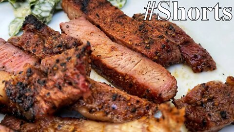 Amazing BBQ Ribeye Steaks on the Slow 'N Sear Kettle #Shorts