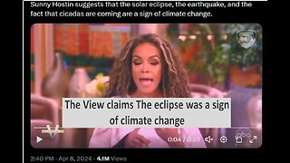 The View claims the Solar Eclipse is sign of climate change