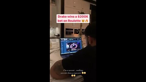 Drake wins a $200,000 Bet On Roulette!