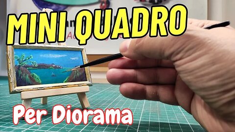 Quadro in miniatura per diorama o casa delle bambole