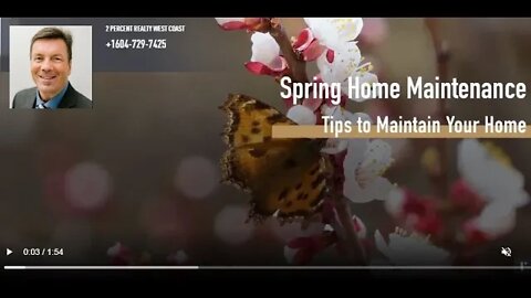Time For Spring Maintenance | Rick the REALTOR® powered by Realsearch.ca