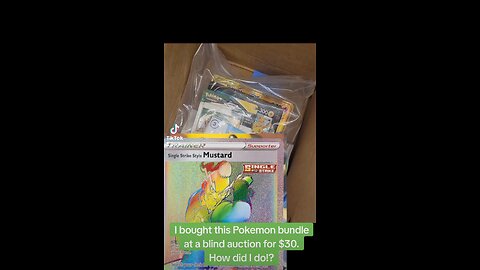 I bought this #pokemon bundle at a blind auction for $30. How did I do!?🔥#pokemonopening #pokemon
