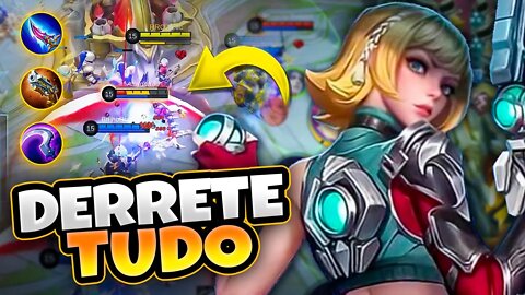 NEM PARECE QUE ELA TOMOU NERF! TÁ DANDO IK COM ESSA BUILD | MOBILE LEGENDS