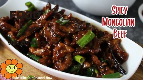The BEST Spicy Mongolian Beef..Sticky, Crispy and so Tender!