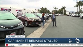Car dealerships continue to struggle due to supply chain issues