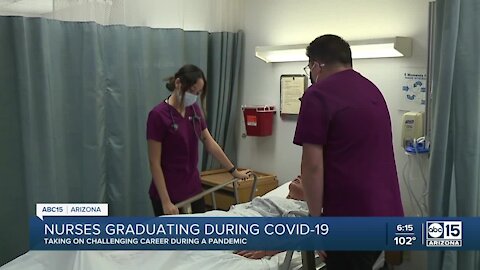 Nurses graduating amid COVID-19